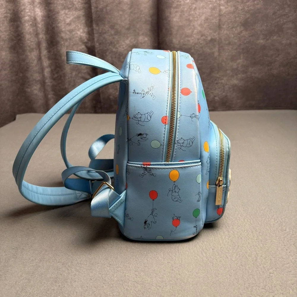 Danielle Nicole Disney Winnie the Pooh Oh Bother Balloon Mini Backpack Blue - Picture 2 of 16